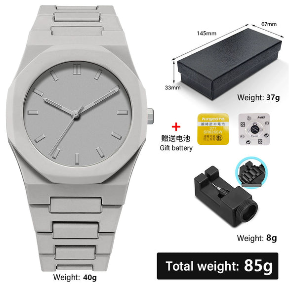 Wholesale Plastic Men's And Women's Quartz Watches With Round Dial And Stainless Steel Buckle For Exercise Style