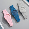 Wholesale Plastic Men's And Women's Quartz Watches With Round Dial And Stainless Steel Buckle For Exercise Style