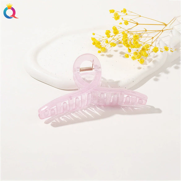 Wholesale Plastic Minimalist Geometric Handmade Women's Shark Hair Clip