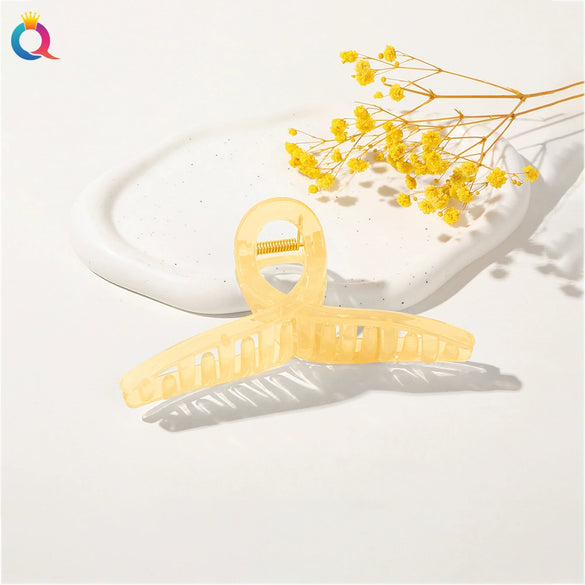 Wholesale Plastic Minimalist Geometric Handmade Women's Shark Hair Clip