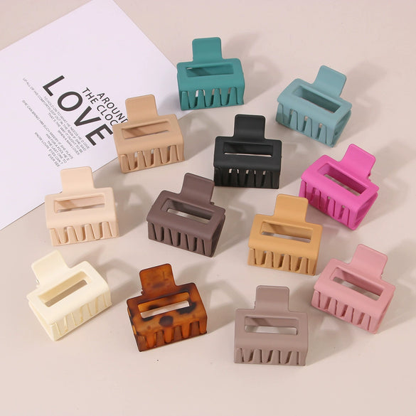 Wholesale Plastic Rectangular Claw Hair Clip For Women Fashion Ol Style With Baking Paint Treatment