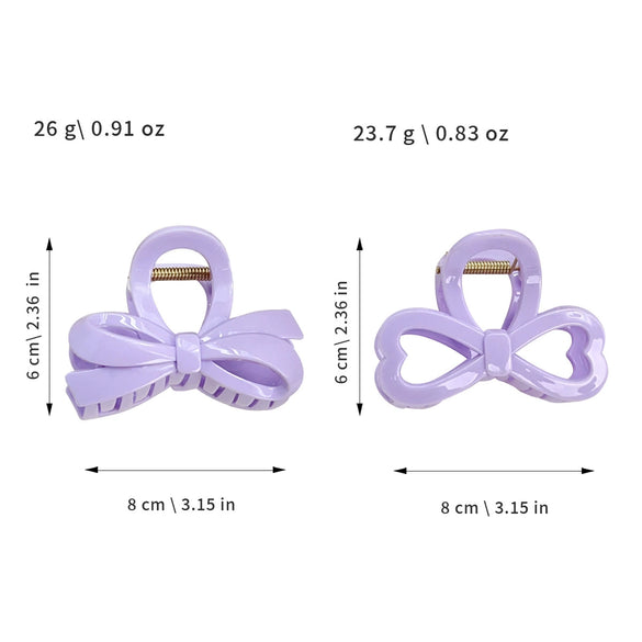 Wholesale Plastic Resin Bow Hair Clips Geometric Style Baking Paint Women Accessories