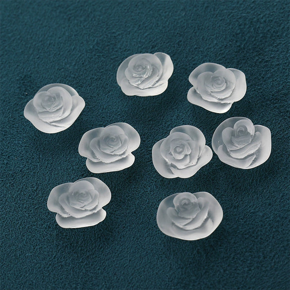 Wholesale Plastic Resin Dripping Glue Flower Shaped Diy Earrings And Hair Accessories Material