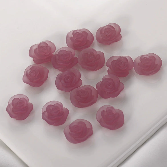 Wholesale Plastic Resin Dripping Glue Flower Shaped Diy Earrings And Hair Accessories Material
