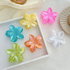Wholesale Plastic Resin Egg Flower Grab Clip For Women With Electroplating Little Fresh Style