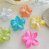 Wholesale Plastic Resin Egg Flower Grab Clip For Women With Electroplating Little Fresh Style