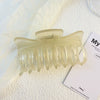 Wholesale Plastic Resin Geometric Fashion Ol Style Baking Paint Shark Clip Hair Headwear For Women