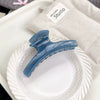 Wholesale Plastic Resin Geometric Handmade Women's Wave Fog Blue Grip Hair Clip