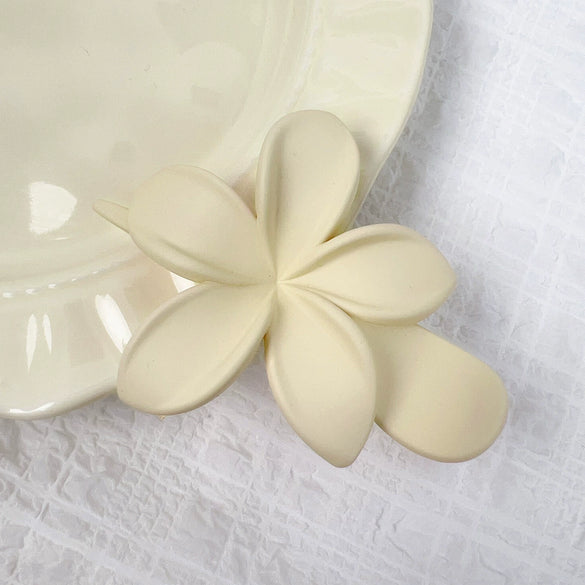 Wholesale Plastic Resin Hair Disc Flower Duckbill Clip Grab Clip Hairpin Women's Highend Headwear With Geometric Plant Flowers Style And Polishing Treatment
