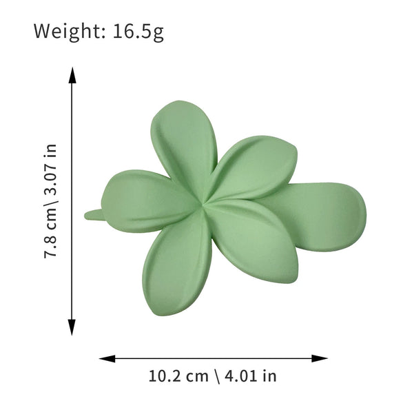 Wholesale Plastic Resin Hair Disc Flower Duckbill Clip Grab Clip Hairpin Women's Highend Headwear With Geometric Plant Flowers Style And Polishing Treatment