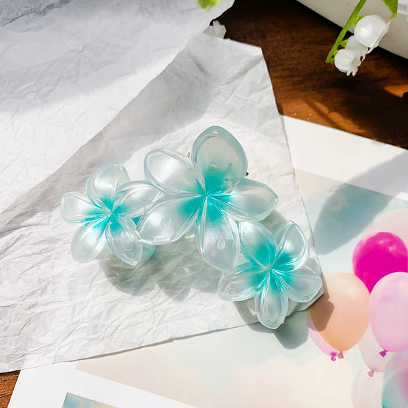 Wholesale Plastic Resin Handmade Lovely Flower Style Hairpin