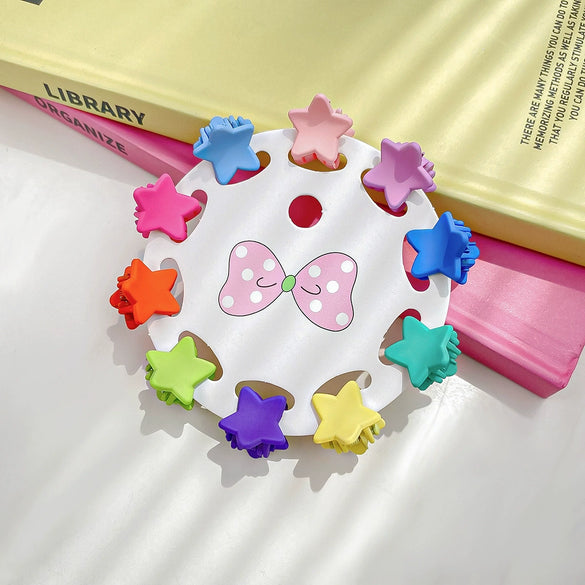Wholesale Plastic Resin Handmade Mini Grab Dopamine Candycolored Hair Clips For Girls