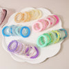 Wholesale Plastic Resin High Elastic Dopamine Candy Color Hair Bands With Baking Varnish Treatment