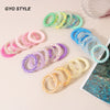 Wholesale Plastic Resin High Elastic Dopamine Candy Color Hair Bands With Baking Varnish Treatment