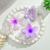 Wholesale Plastic Resin Little Fresh Egg Flower Style Baking Paint Women's Hair Clip Three Piece Set