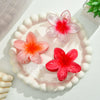 Wholesale Plastic Resin Little Fresh Egg Flower Style Baking Paint Women's Hair Clip Three Piece Set