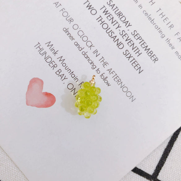 Wholesale Plastic Resin Mini Fruit Shape Pendant Jewelry Accessories