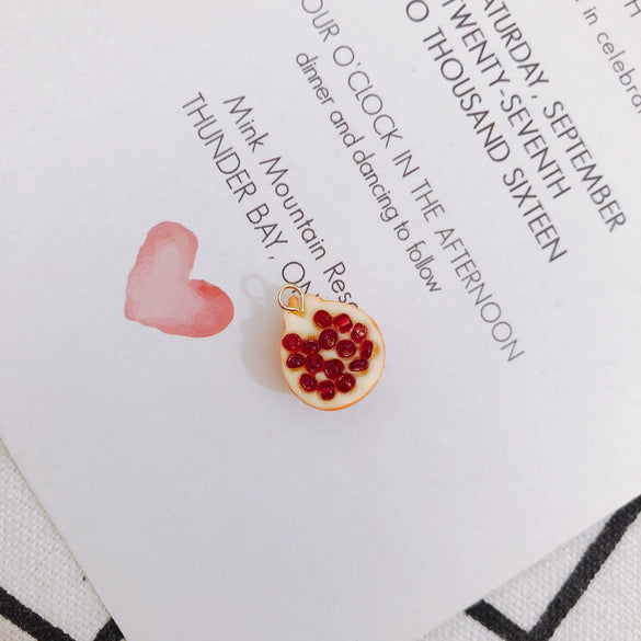 Wholesale Plastic Resin Mini Fruit Shape Pendant Jewelry Accessories