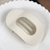 Wholesale Plastic Resin Simple Geometric Oval Duckbill Hair Clip With Baking Paint