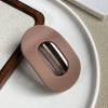 Wholesale Plastic Resin Simple Geometric Oval Duckbill Hair Clip With Baking Paint