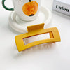 Wholesale Plastic Resin Simple Retro Hollow Square Handmade Women's Hair Grip Hair Accessories
