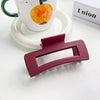 Wholesale Plastic Resin Simple Retro Hollow Square Handmade Women's Hair Grip Hair Accessories