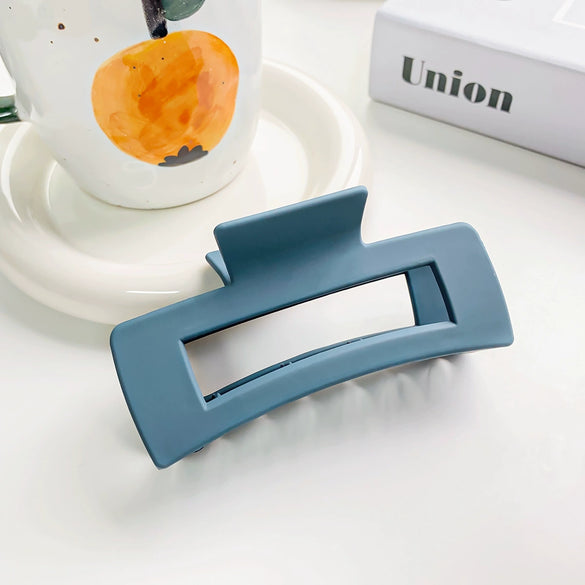 Wholesale Plastic Resin Simple Retro Hollow Square Handmade Women's Hair Grip Hair Accessories