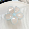Wholesale Plastic Resin Small Fresh Frangipani Baking Paint Hair Clip For Girls