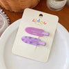 Wholesale Plastic Resin Sweet Handmade Women's Duckbill Hairpin For Front Broken Hair