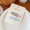 Wholesale Plastic Resin Sweet Handmade Women's Duckbill Hairpin For Front Broken Hair