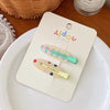 Wholesale Plastic Resin Sweet Handmade Women's Duckbill Hairpin For Front Broken Hair