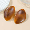 Wholesale Plastic Resin Women's Geometric Stamping Pebble Shape Fashion Earrings