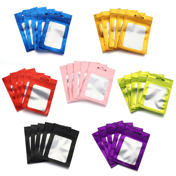 Wholesale Plastic Ziplock Bags For Jewelry Digital Electronic Products Printing Small Fresh Geometric Style Packaging