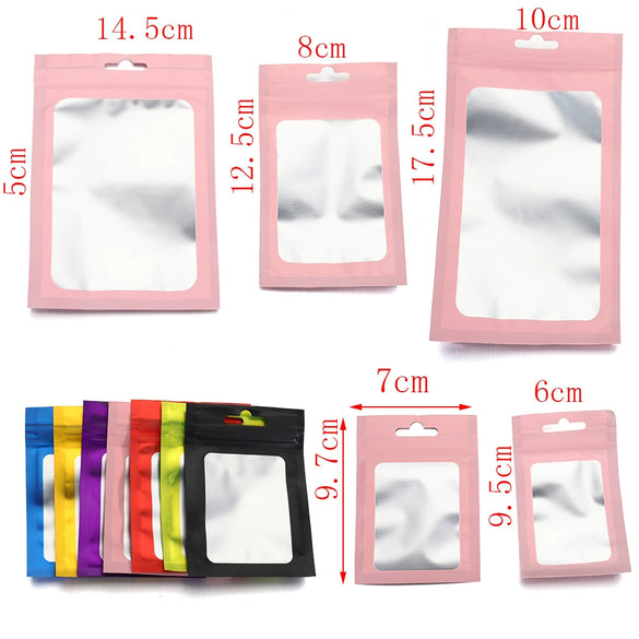 Wholesale Plastic Ziplock Bags For Jewelry Digital Electronic Products Printing Small Fresh Geometric Style Packaging