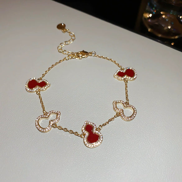 Wholesale Plastic Zircon Horseshoe Buckle Geometric Minimalist Bracelet