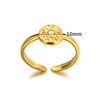 Wholesale Plated Stainless Steel Geometric Multi Layer Open Irregular Ring For Women And Unisex