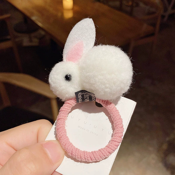 Wholesale Plush Animal Rabbit Hair Accessories Handmade For Children