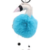 Wholesale Plush Cute White Swan Fur Ball Keychain Pendant