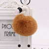 Wholesale Plush Cute White Swan Fur Ball Keychain Pendant