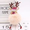 Wholesale Plush Fawn Fur Ball Elk Christmas Keychain Bag Pendant
