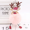 Wholesale Plush Fawn Fur Ball Elk Christmas Keychain Bag Pendant