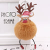 Wholesale Plush Fawn Fur Ball Elk Christmas Keychain Bag Pendant