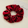 Wholesale Plush Flannel Handmade Star Shaped High Elastic Hair Rings For Autumn And Winter