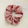Wholesale Plush Flannel Handmade Star Shaped High Elastic Hair Rings For Autumn And Winter