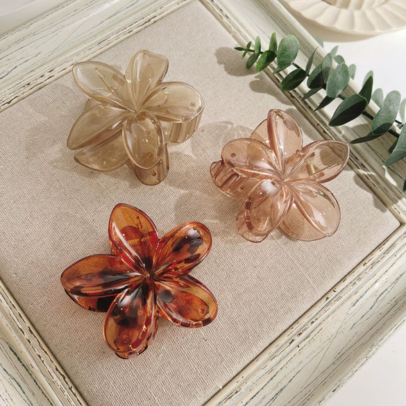Wholesale Plush Handmade Women's Hair Accessories Set With Love And Egg Flower Style Hair Clips And Shark Clips