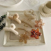 Wholesale Plush Handmade Women's Hair Accessories Set With Love And Egg Flower Style Hair Clips And Shark Clips