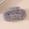 Wholesale Plush Minimalist Geometric Handmade Women's Hair Grab Clip Hair Accessories Headwear