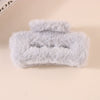 Wholesale Plush Minimalist Geometric Handmade Women's Hair Grab Clip Hair Accessories Headwear