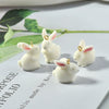 Wholesale Plush Rabbit Plastic Resin Flocking Jewelry Earrings Pendant Accessories