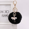 Wholesale Plush Rhinestone Little Angel Keychain For Women